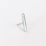 Victoria Cunningham | Tiny Stick Stud Earring with Diamond (Single)