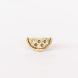 Victoria Cunningham | Watermelon Stud Earring with Diamond (Single)
