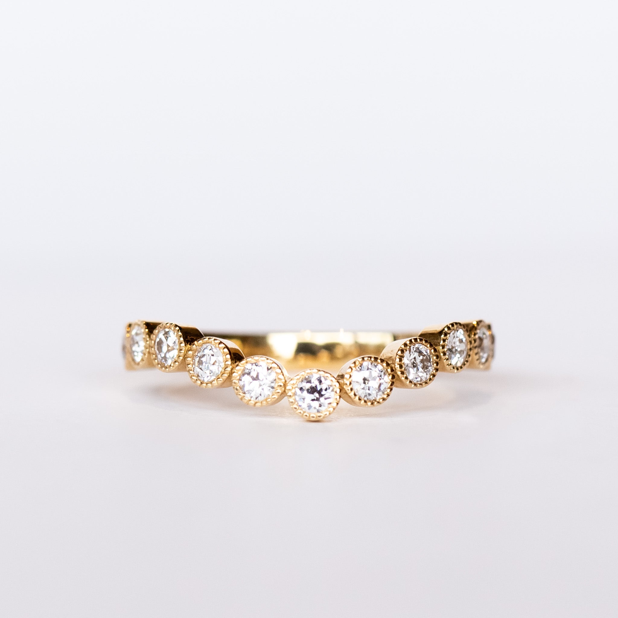 Single Stone | Curved Gabby Contour Band