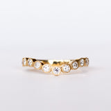 Single Stone | Curved Gabby Contour Band