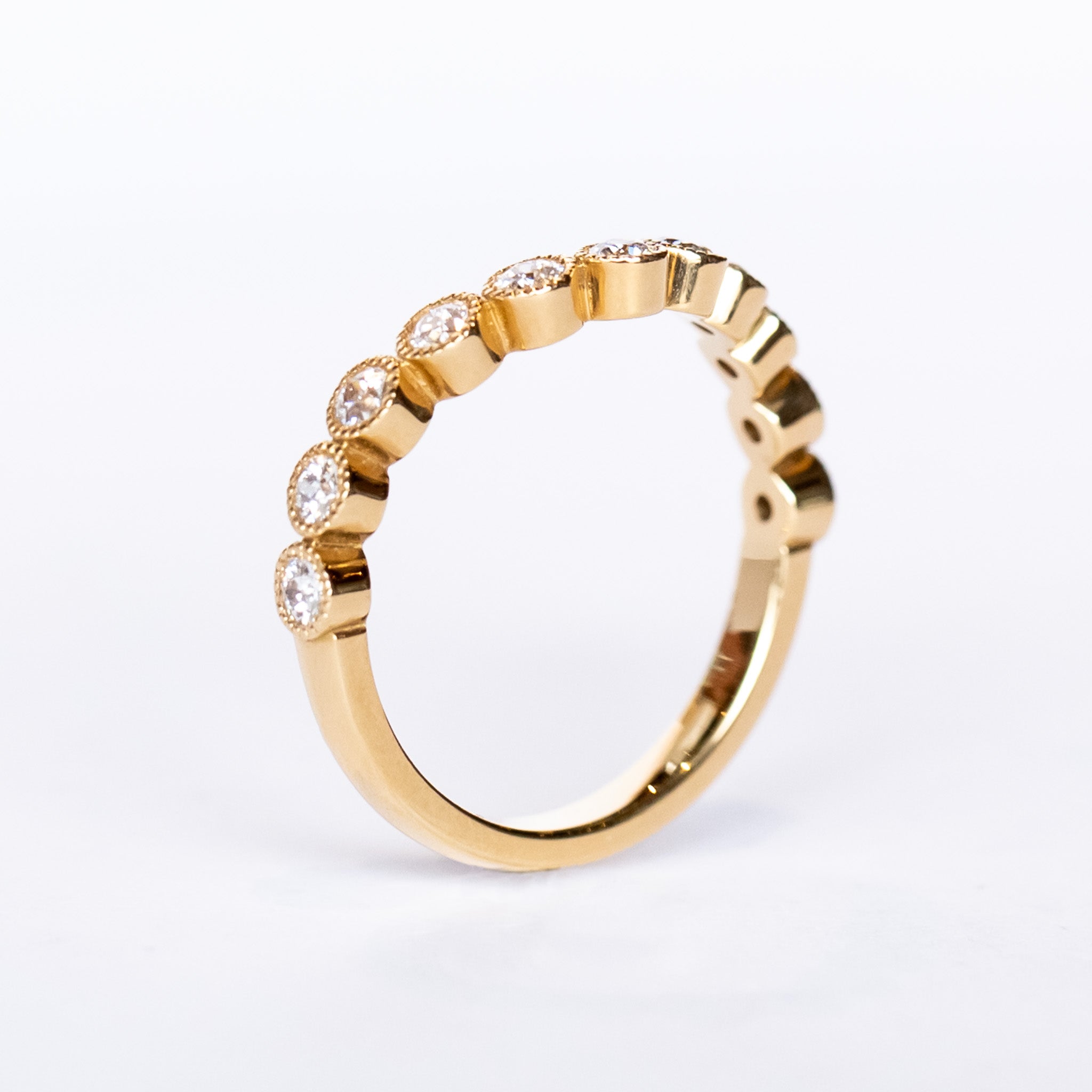 Single Stone | Curved Gabby Contour Band