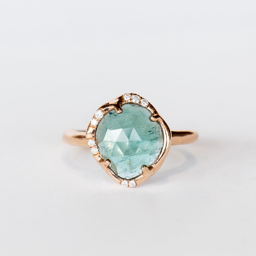 Sirciam | Blue Indicolite Tourmaline Aphenos Ring