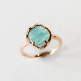 Sirciam | Blue Indicolite Tourmaline Aphenos Ring