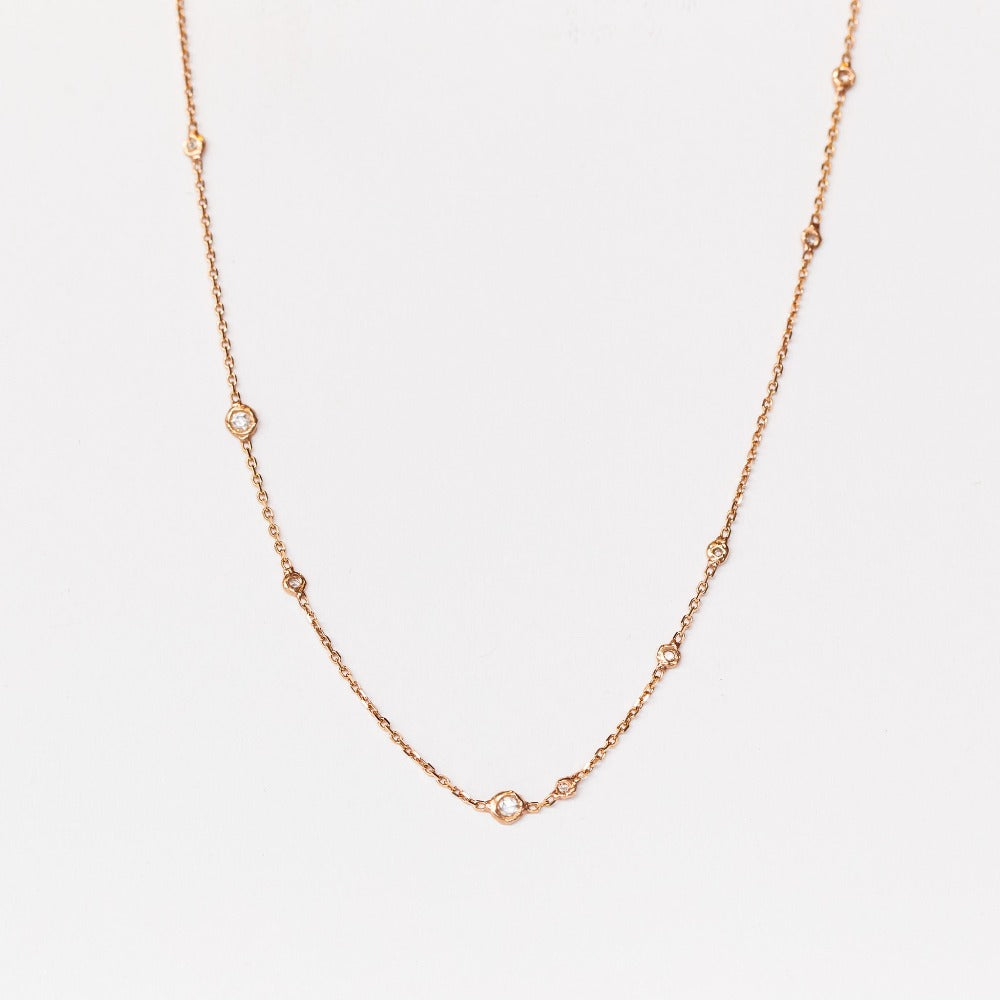 Sirciam | Rose Cut Diamond Choker Necklace
