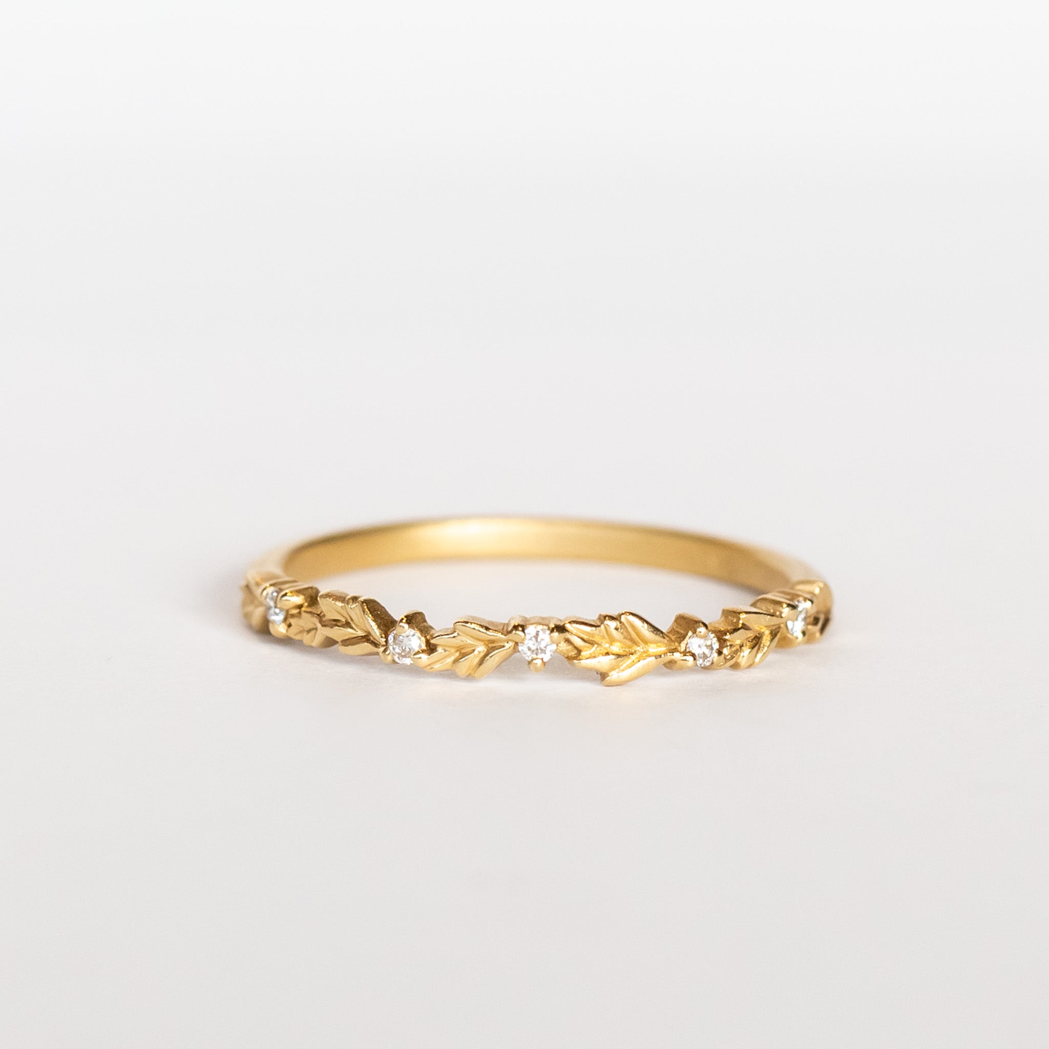Wood Nymph Faye Slender Diamond Topper Band