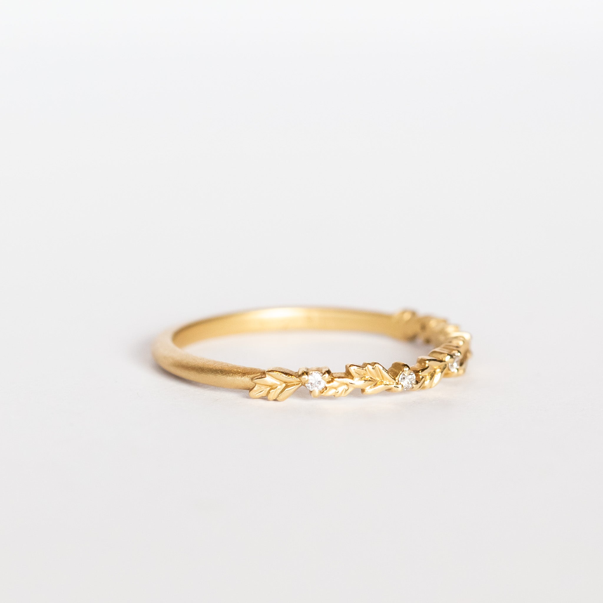 Wood Nymph Faye Slender Diamond Topper Band