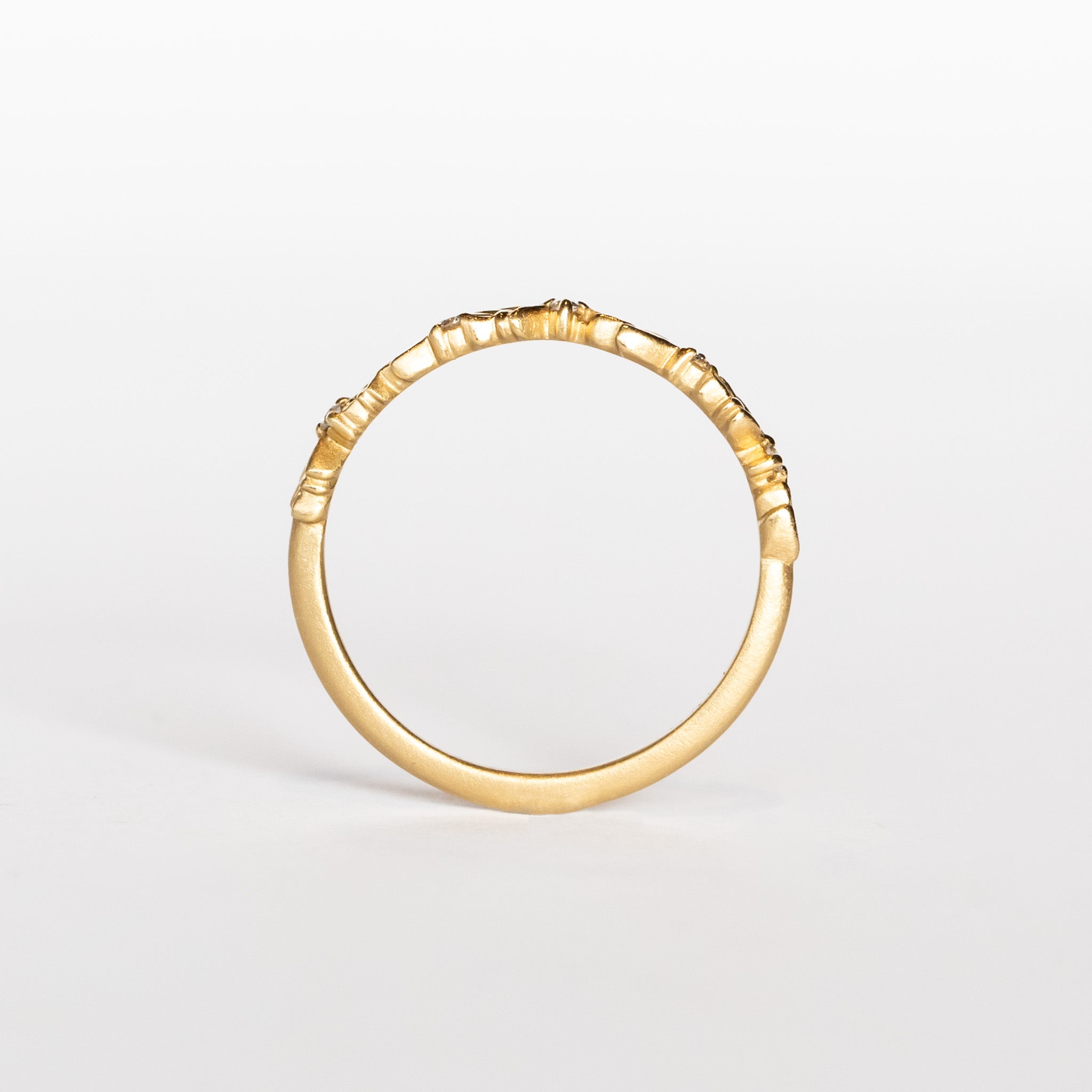 Wood Nymph Faye Slender Diamond Topper Band
