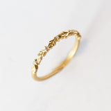 Wood Nymph Faye Slender Diamond Topper Band