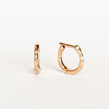 Sirciam | Melted Hoop Earrings with Diamonds