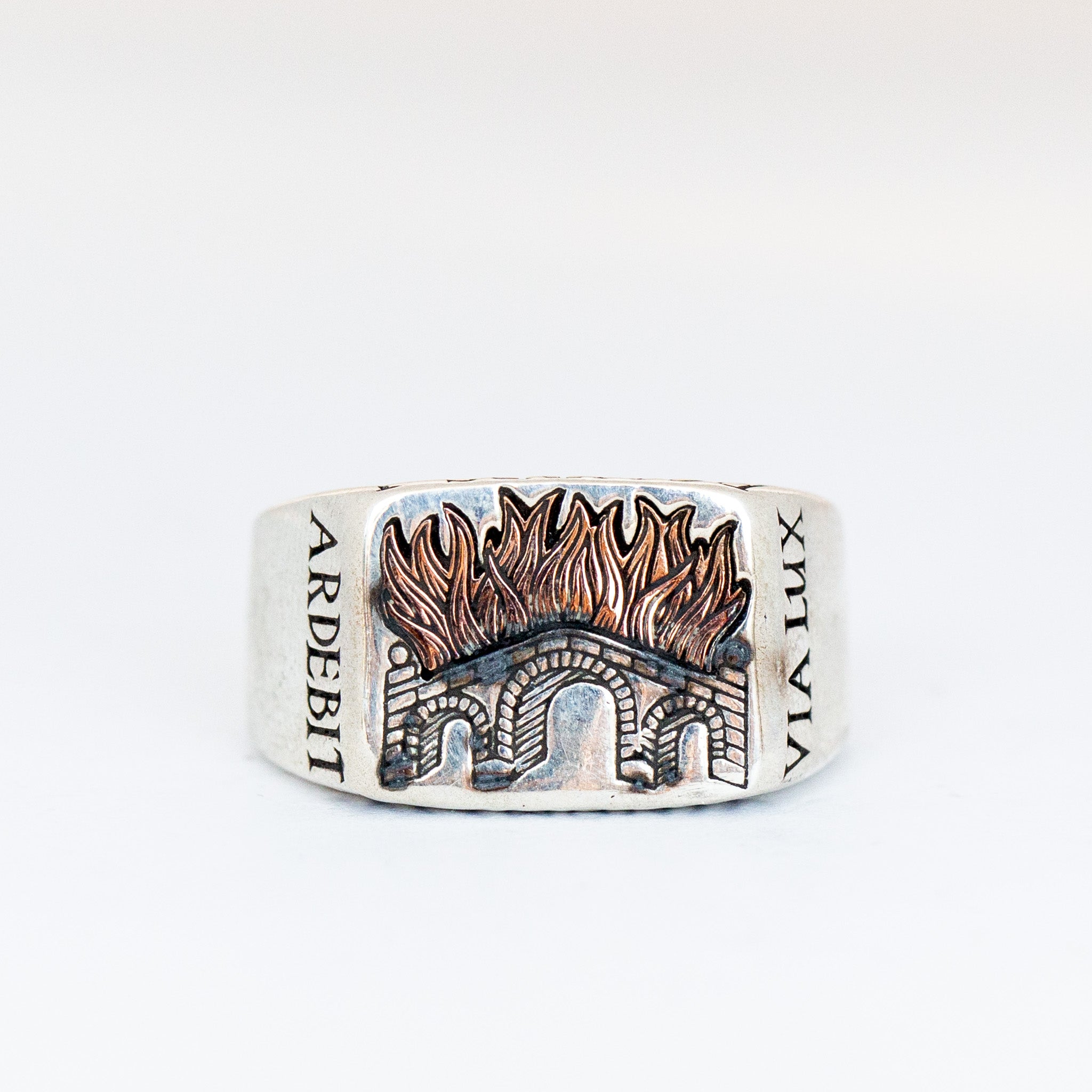 Burning Bridges Signet Ring