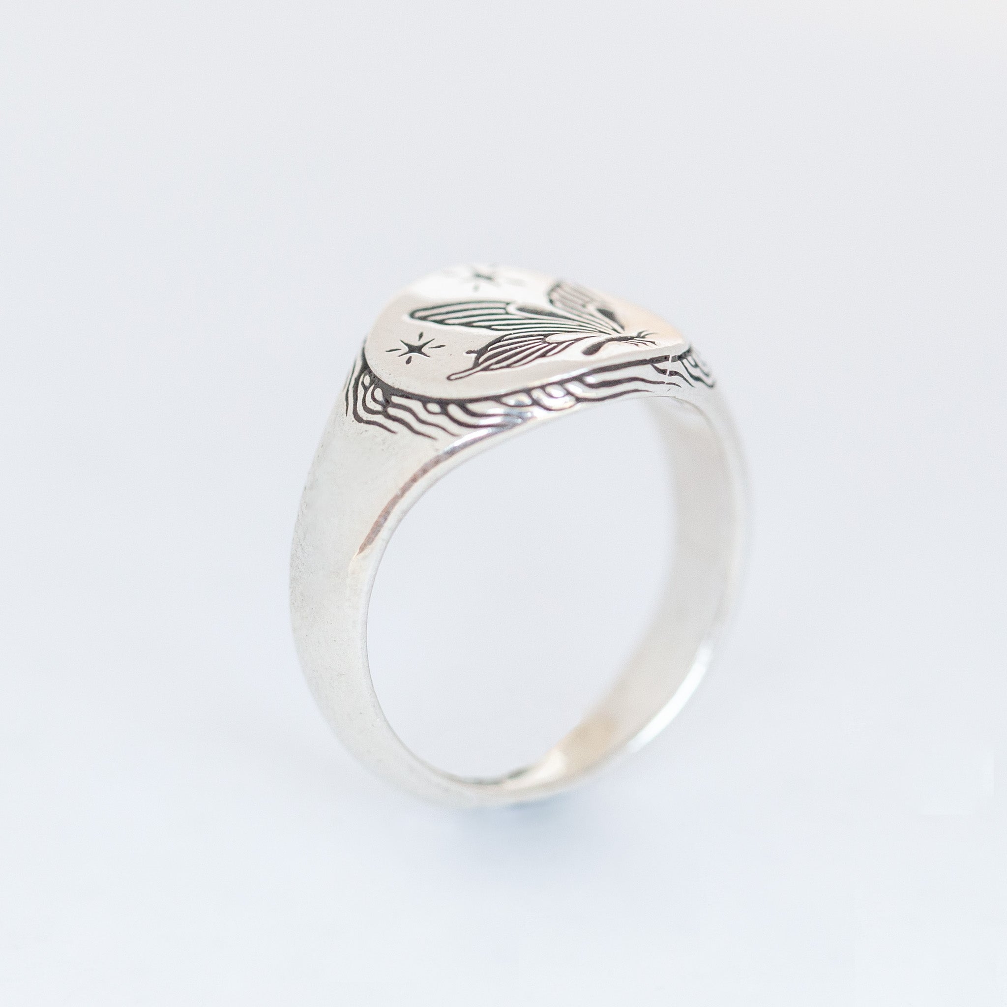 Butterfly Signet Ring