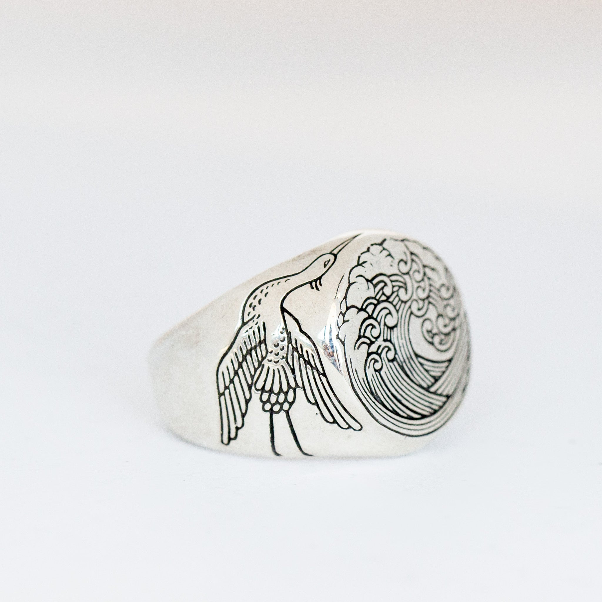 The Great Wave Signet Ring