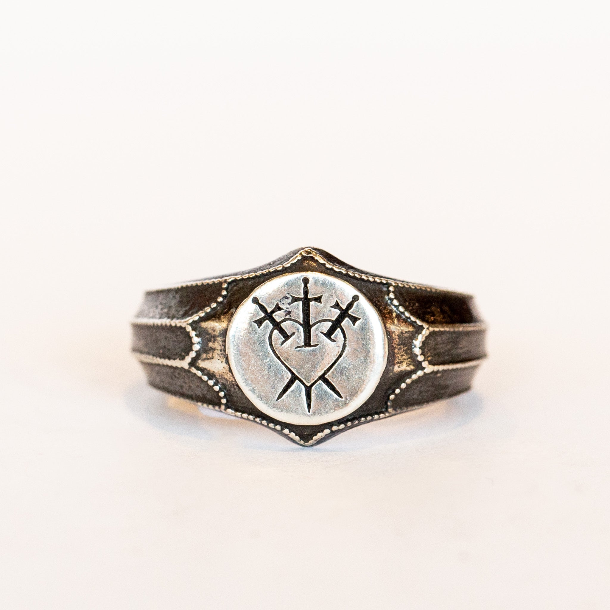 Three of Swords Signet Ring