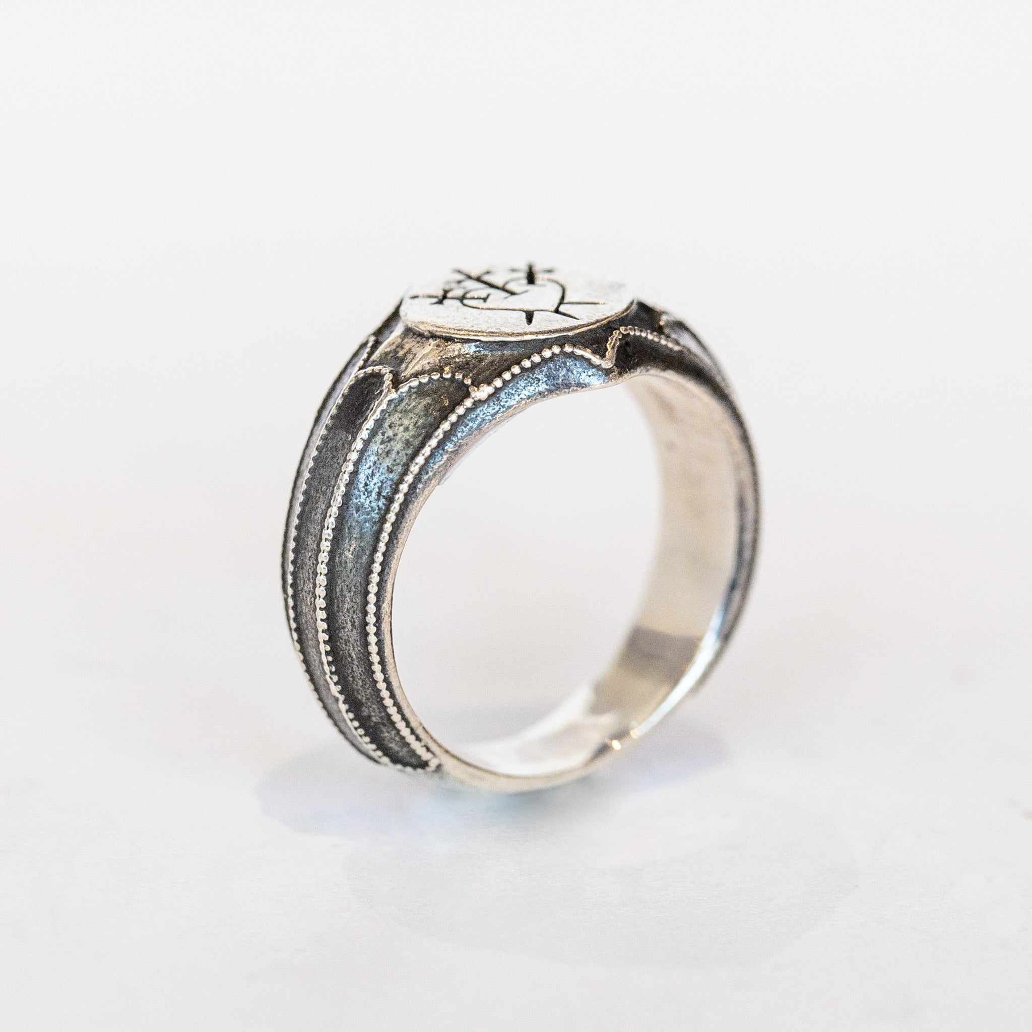 Three of Swords Signet Ring