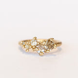 Ruth Tomlinson | Champagne Diamond Tapering Cluster Ring