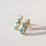 Suzanne Kalan | 14k Blue Ombre Bar Stud Earrings
