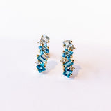 Suzanne Kalan | 14k Blue Ombre Bar Stud Earrings