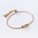 Suzanne Kalan | 14k Amalfi Rainbow Adjustable Chain Bracelet