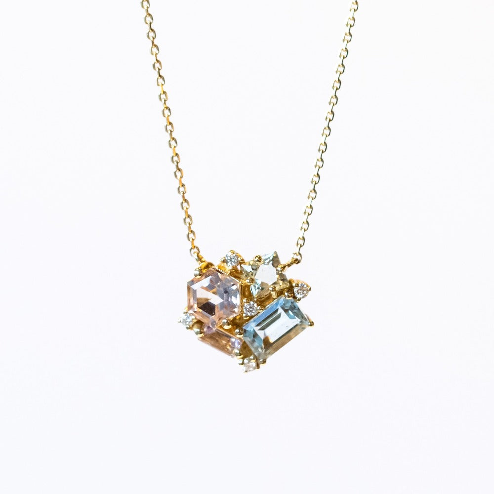 Suzanne Kalan | 14k Pastel Mix Blossom Necklace