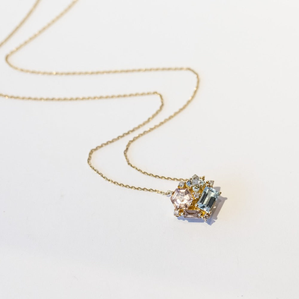 Suzanne Kalan | 14k Pastel Mix Blossom Necklace