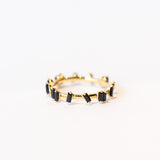 Suzanne Kalan | 18k Barbwire Black Sapphire Eternity Band