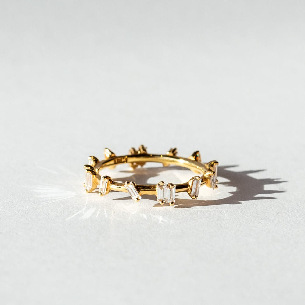 Suzanne Kalan | 18k Barbwire Diamond Eternity Band