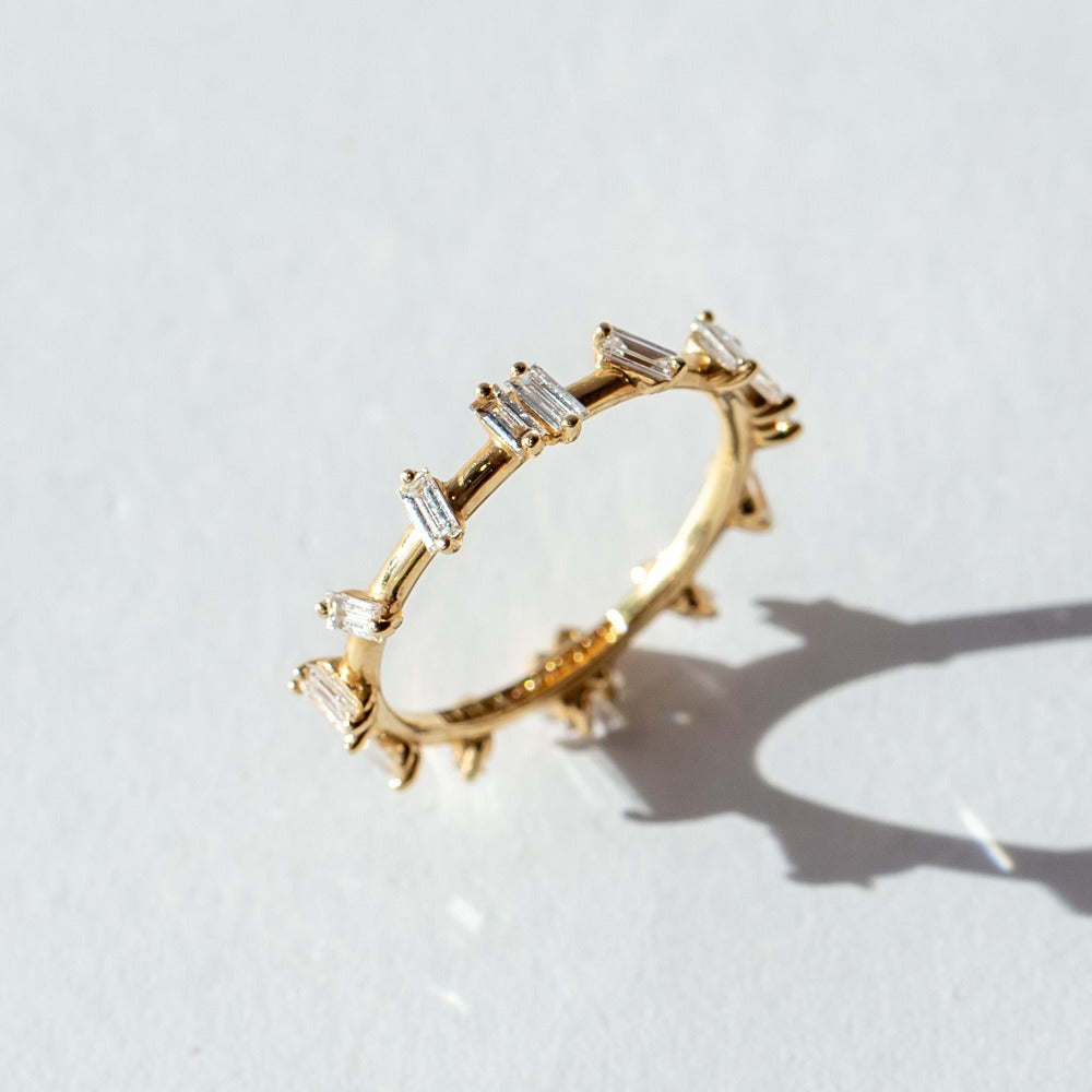 Suzanne Kalan | 18k Barbwire Diamond Eternity Band