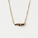 Suzanne Kalan | 18k Black Sapphire Mini Frenzy Bar Necklace
