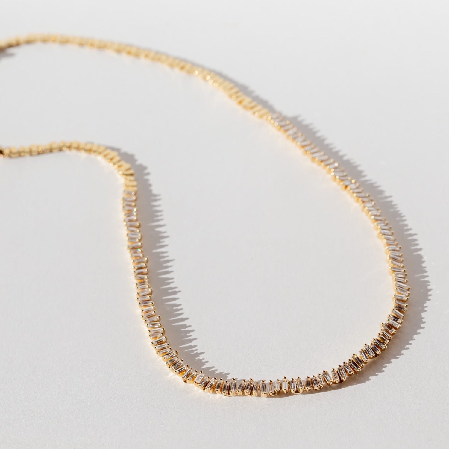 Suzanne Kalan | 18k Classic Fireworks Diamond Tennis Necklace