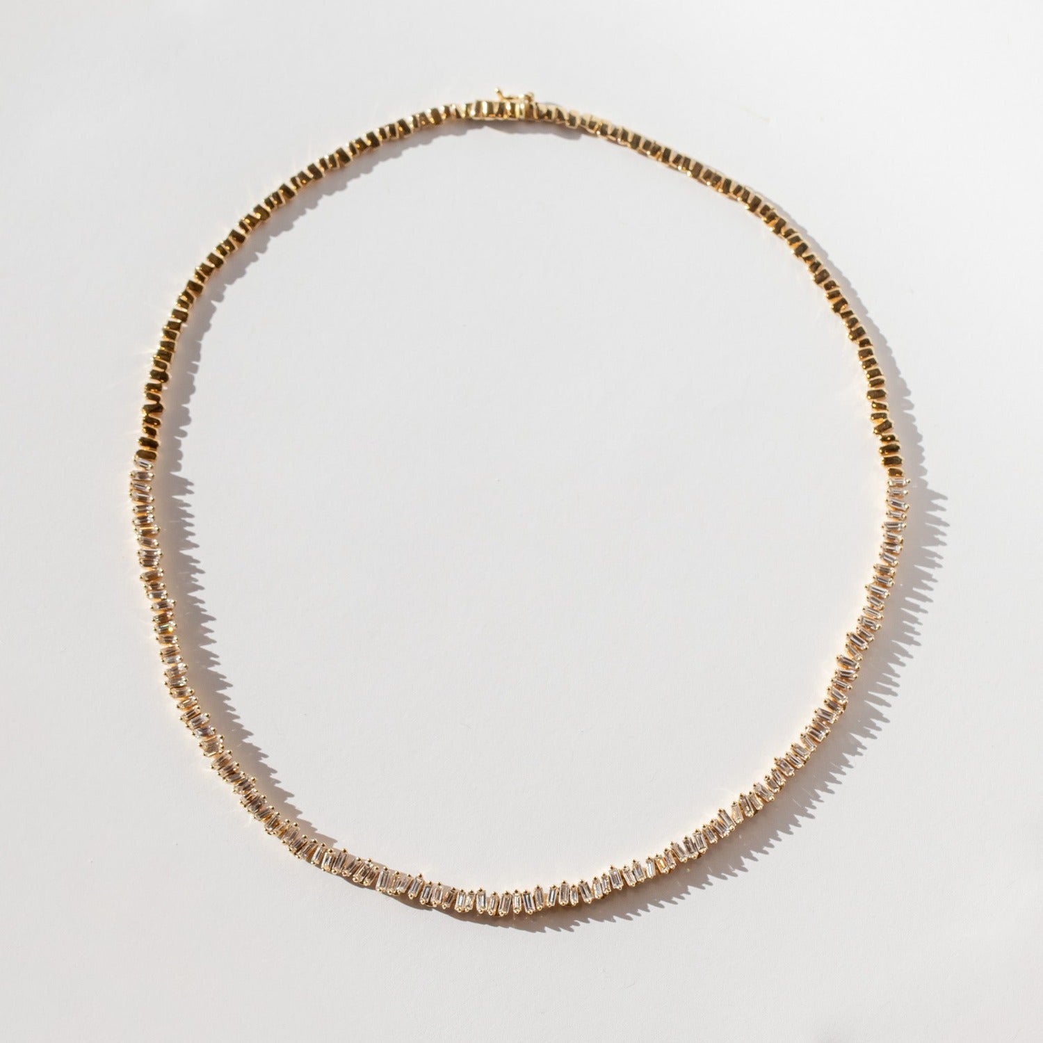 Suzanne Kalan | 18k Classic Fireworks Diamond Tennis Necklace
