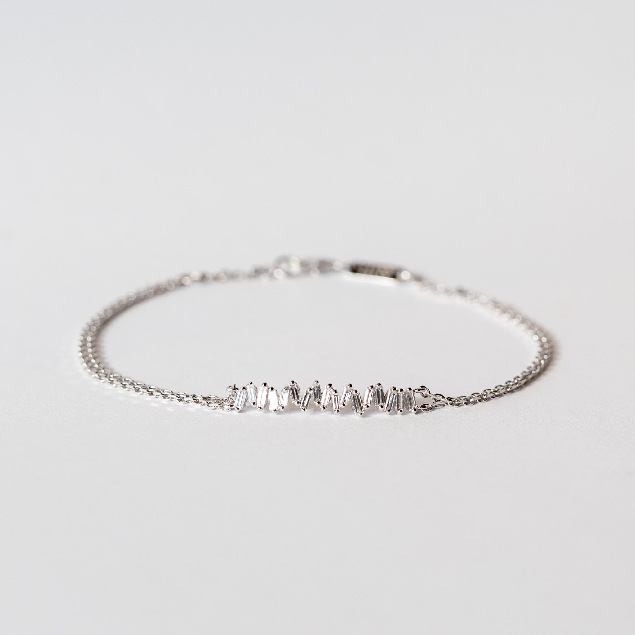 Suzanne Kalan | 18k Diamond Bar Chain Bracelet