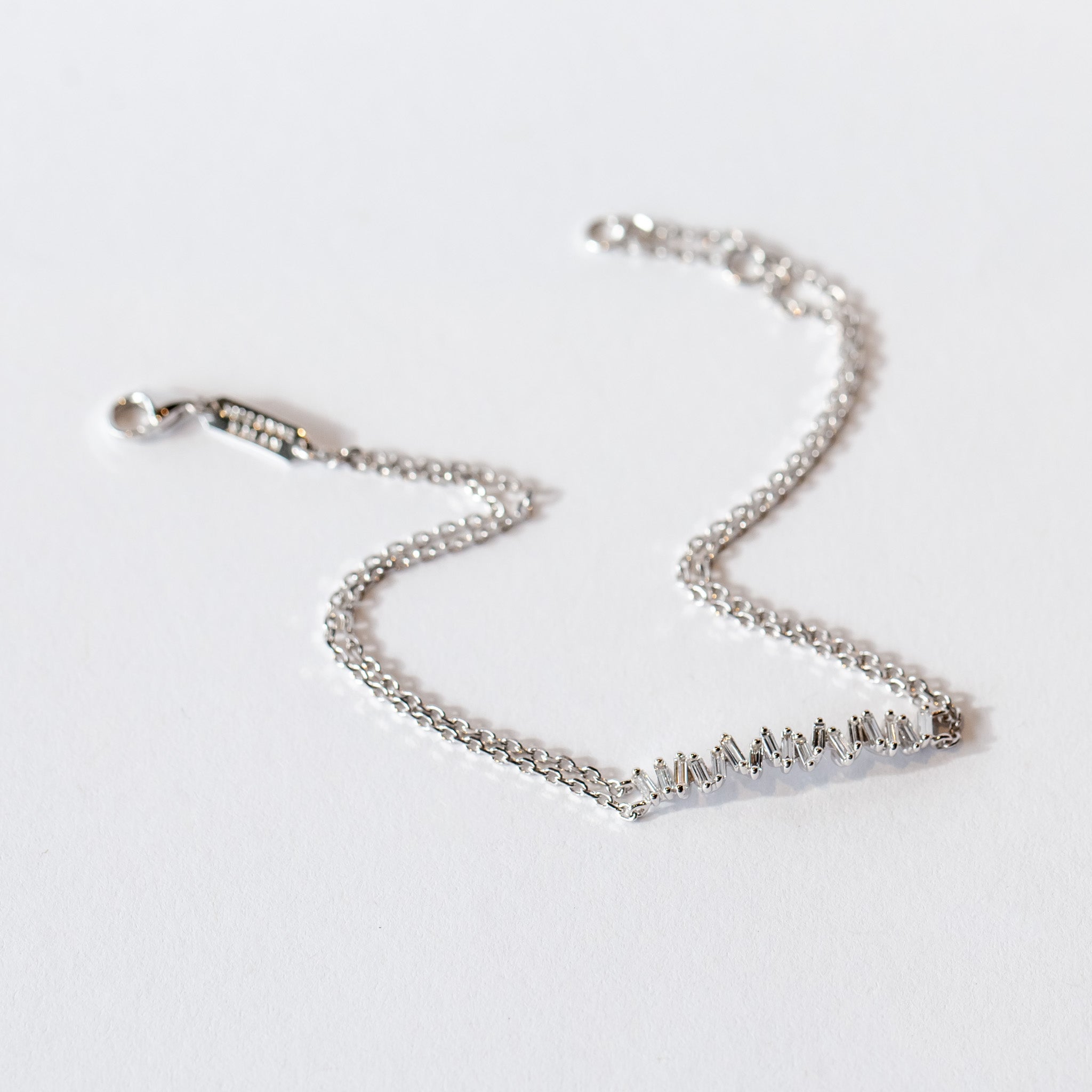 Suzanne Kalan | 18k Diamond Bar Chain Bracelet