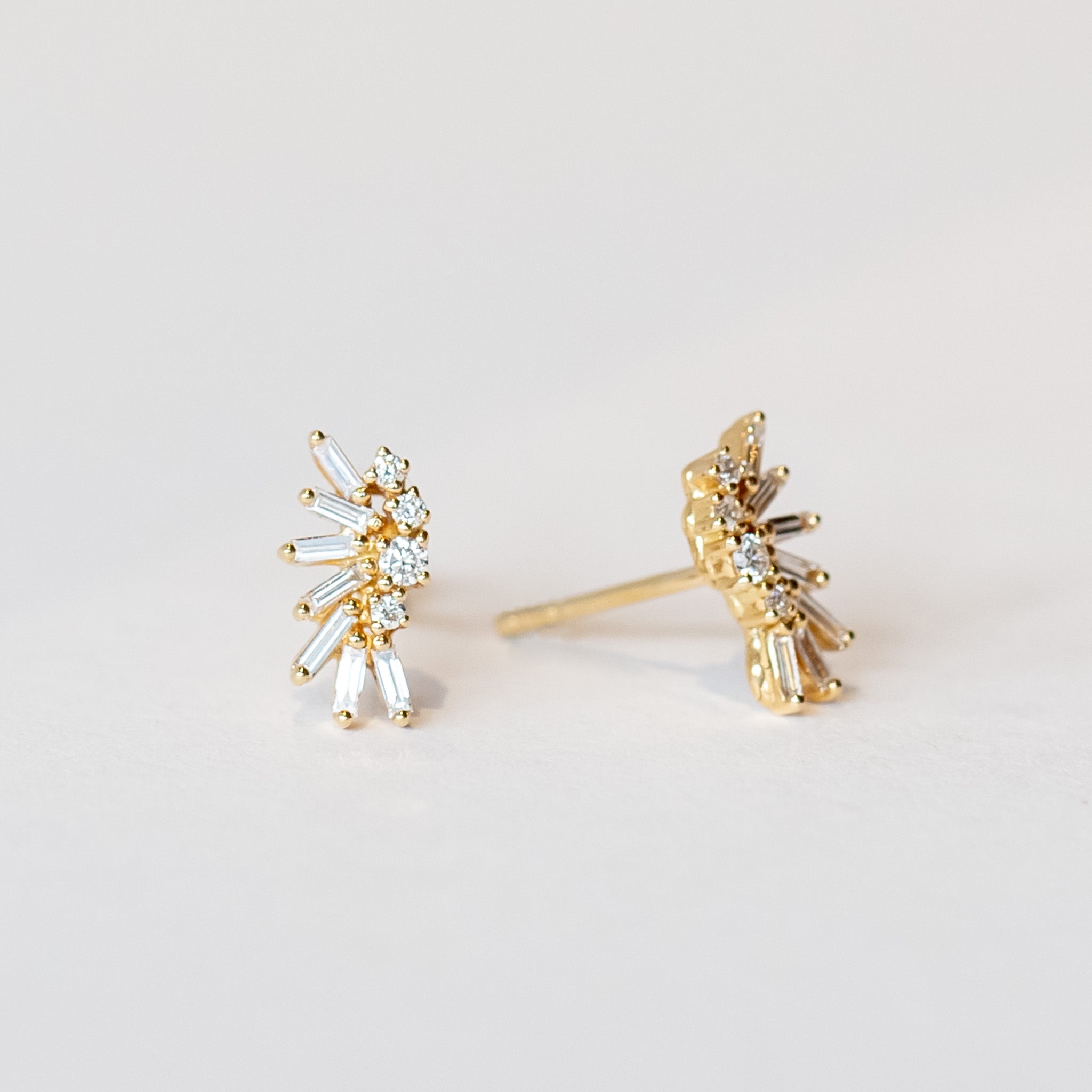 Suzanne Kalan | 18k Diamond Fireworks Stud Earrings