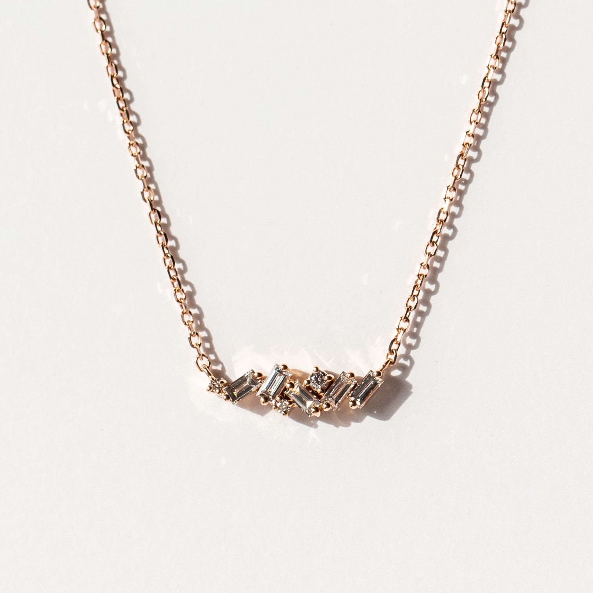 Suzanne Kalan | 18k Mini Frenzy Diamond Bar Necklace