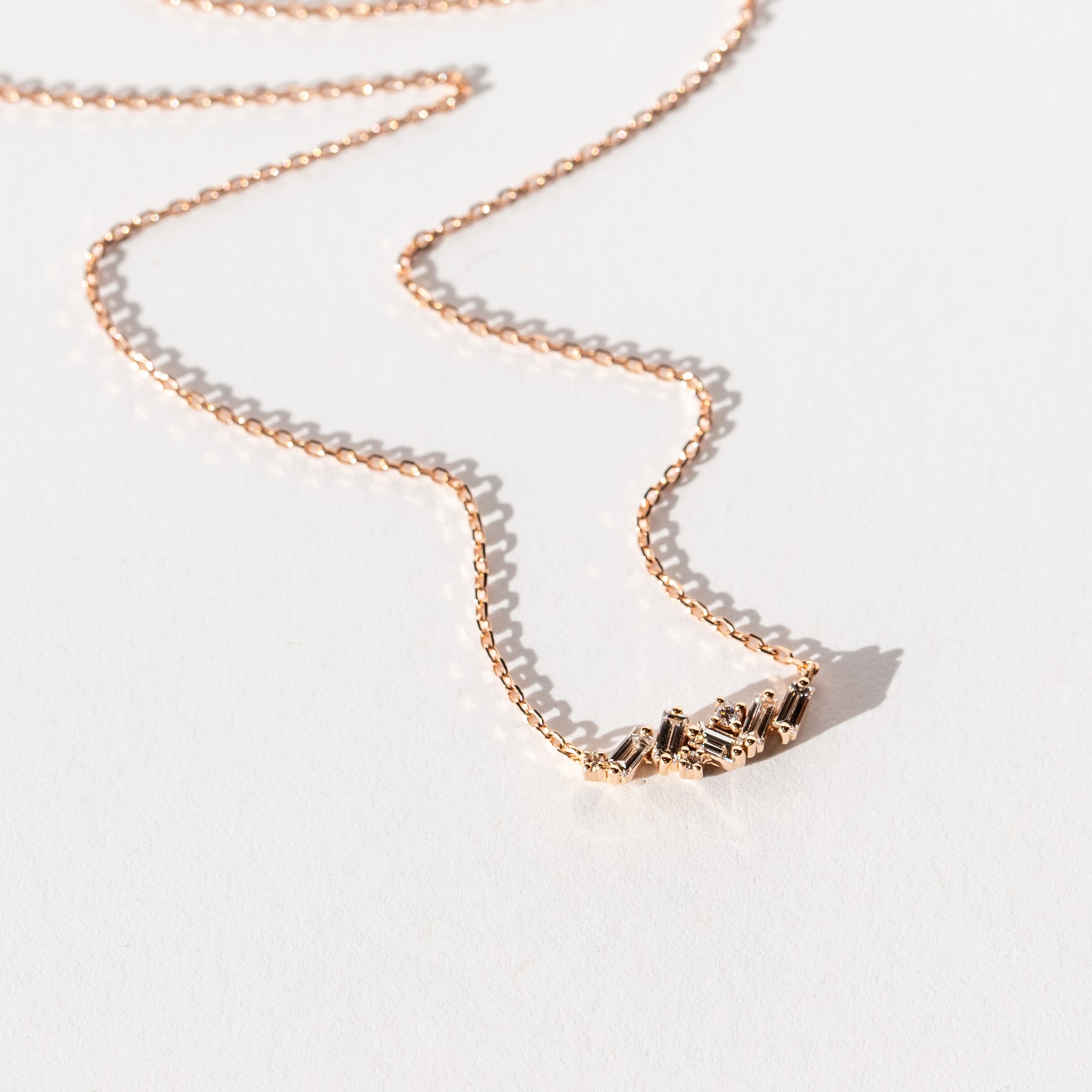 Suzanne Kalan | 18k Mini Frenzy Diamond Bar Necklace