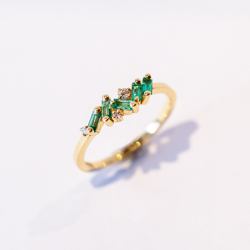 Suzanne Kalan 18k Frenzy Emerald Ring