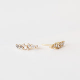 Suzanne Kalan | 18k White Diamond Zigzag Stud Earrings