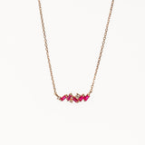 Suzanne Kalan | 18k Frenzy Ruby and Diamond Bar Necklace