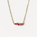 Suzanne Kalan | 18k Ruby Frenzy Mini Bar Necklace