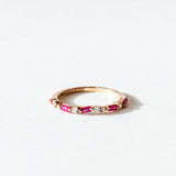 Suzanne Kalan | 18k Ruby Thin Mix Half Band
