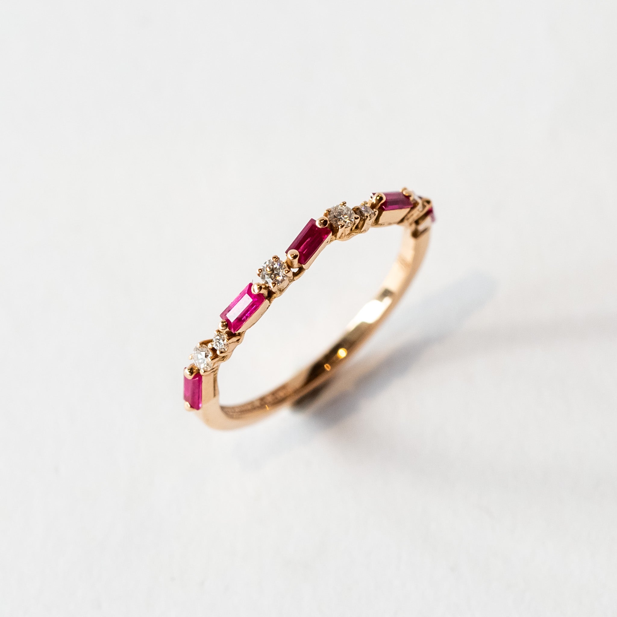 Suzanne Kalan | 18k Ruby Thin Mix Half Band