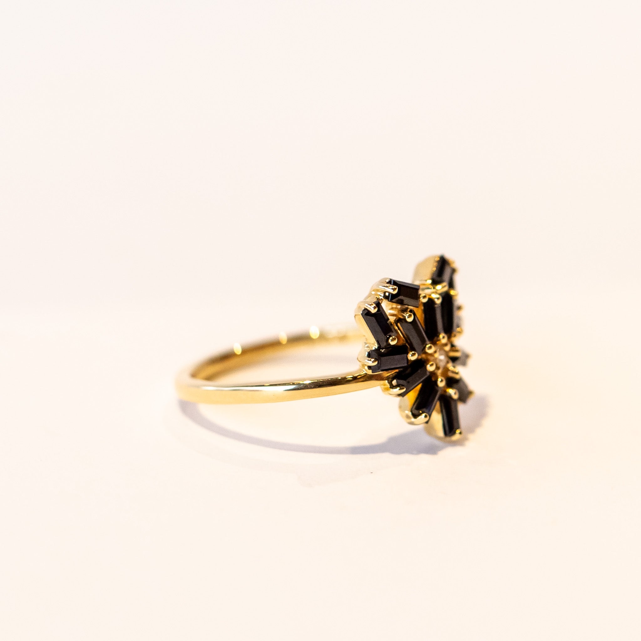 Suzanne Kalan | 18k Black Sapphire Heart Ring