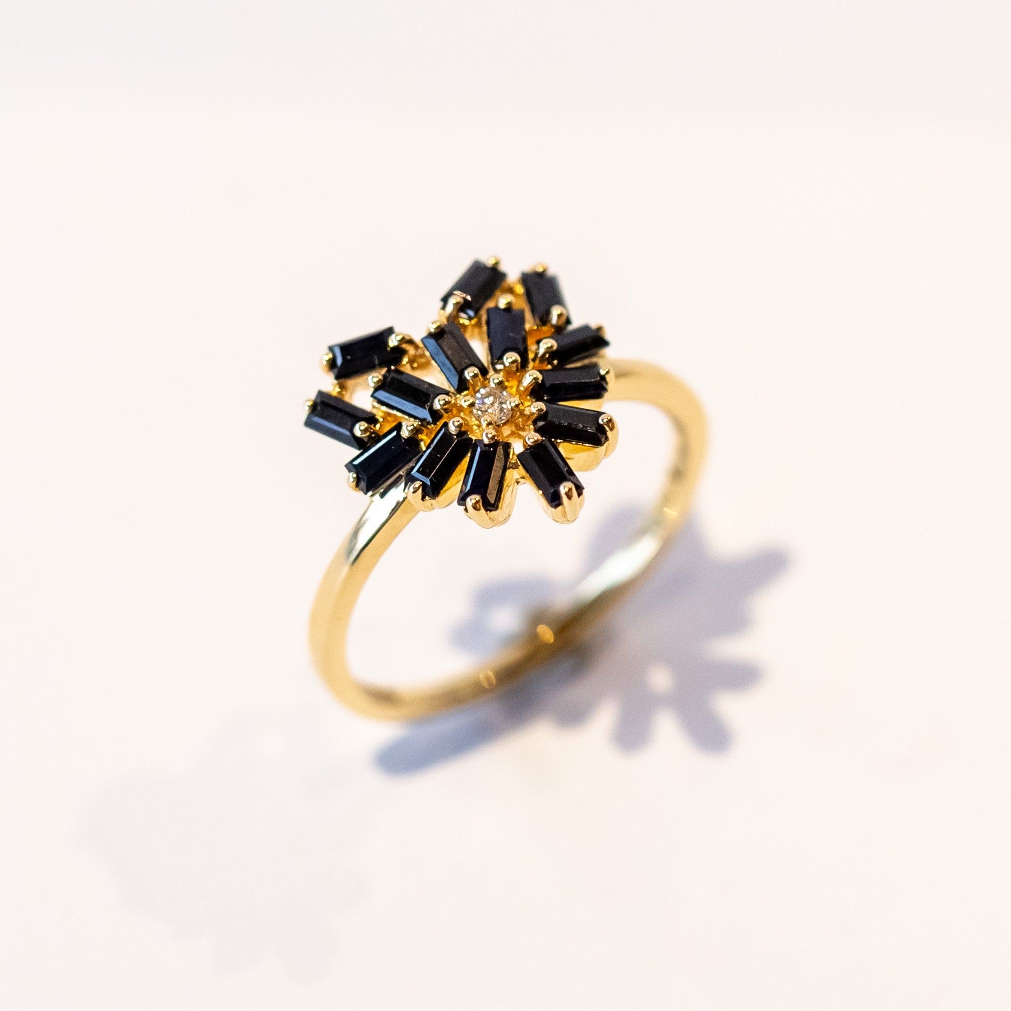 Suzanne Kalan | 18k Black Sapphire Heart Ring