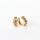 Suzanne Kalan | 18k Frenzy Light Blue Sapphire Huggie Earrings