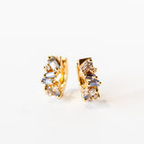 Suzanne Kalan | 18k Frenzy Light Blue Sapphire Huggie Earrings