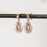 Suzanne Kalan | 18k Mini Pear Baguette Diamond Earrings