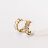 Suzanne Kalan | 18k Shimmer Huggie Earrings