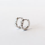 Suzanne Kalan | 18k Princess Diamond Mix Huggie Hoop Earrings