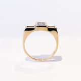 Diamond Steppe Three-Stone Ring