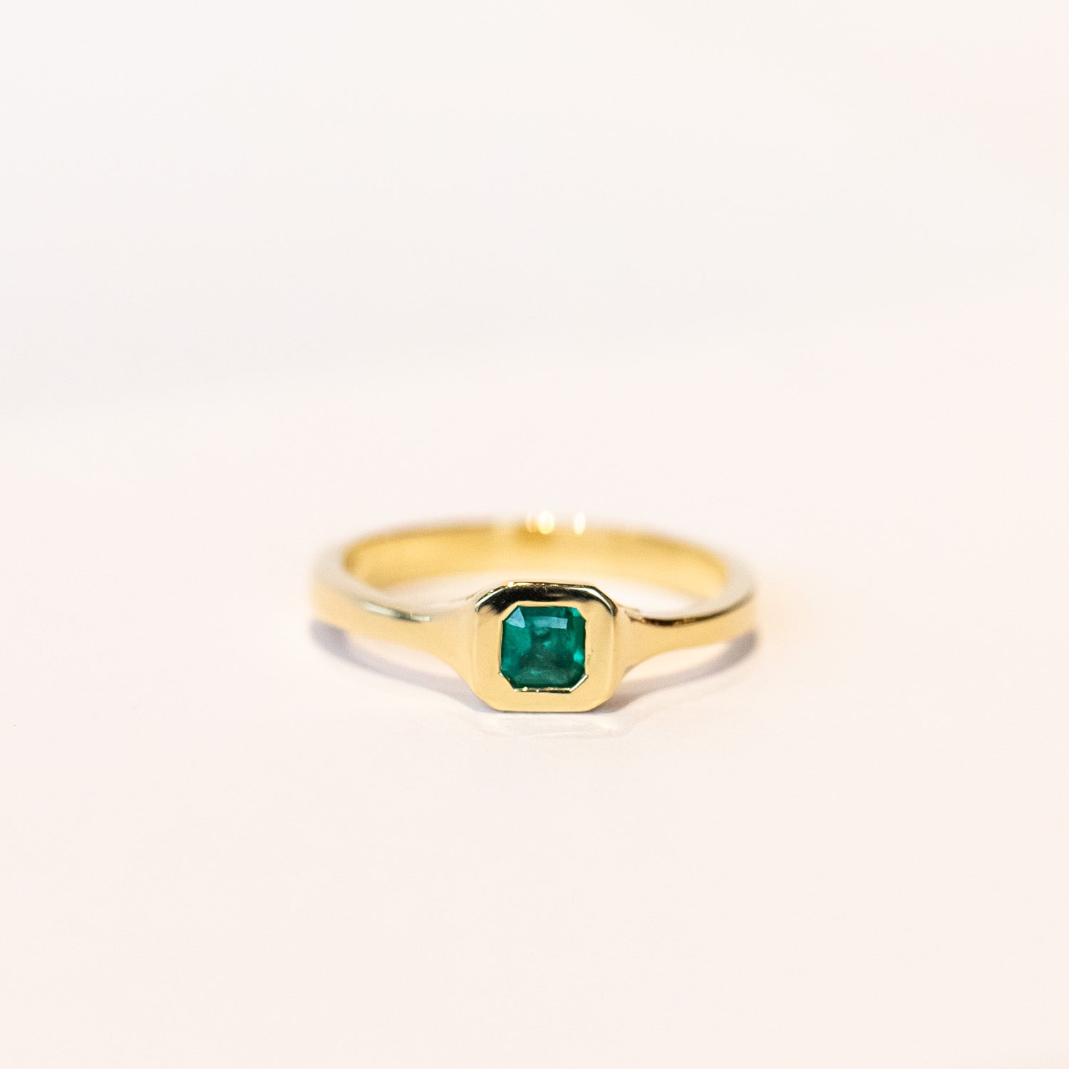 Emerald Solitaire Ring